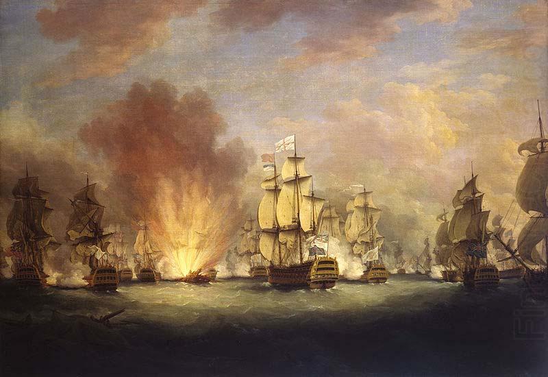 The Moonlight Battle off Cape St Vincent, 16 January 1780, Richard Paton